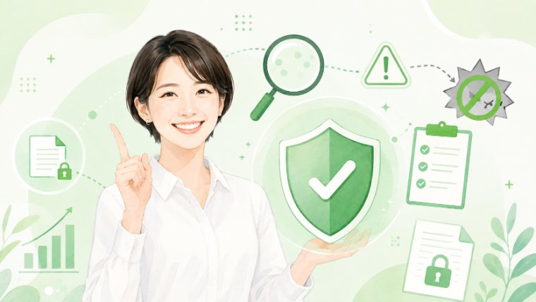 労務リスクから会社を守り、気づかないうちの法令違反を未然に防ぐイメージ